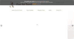 Desktop Screenshot of finearttravel.co.uk