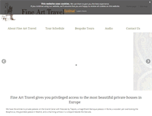 Tablet Screenshot of finearttravel.co.uk